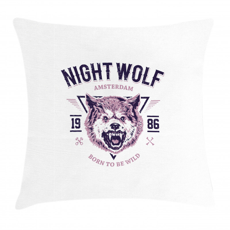 Roaring and Angry Animal Pillow Cover