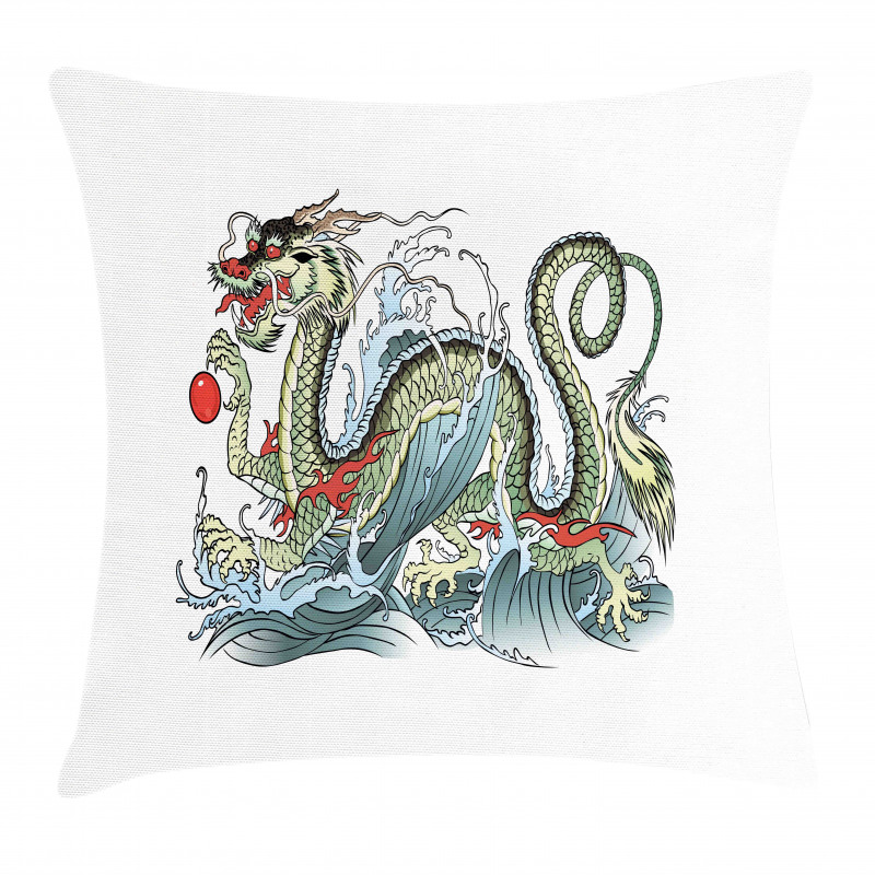 Eastern Creature Pillow Cover