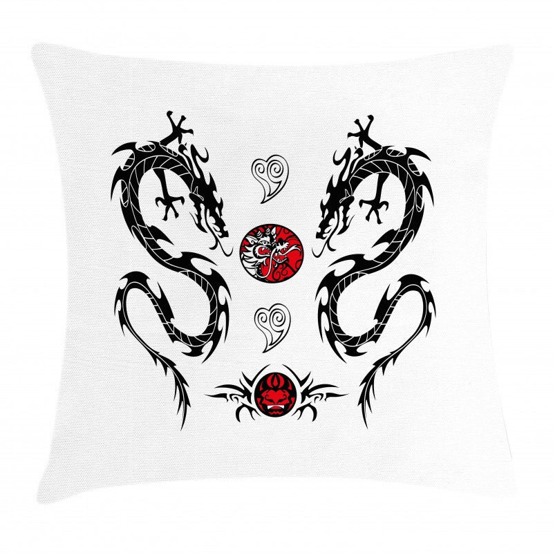 Tattoo Asian Pillow Cover