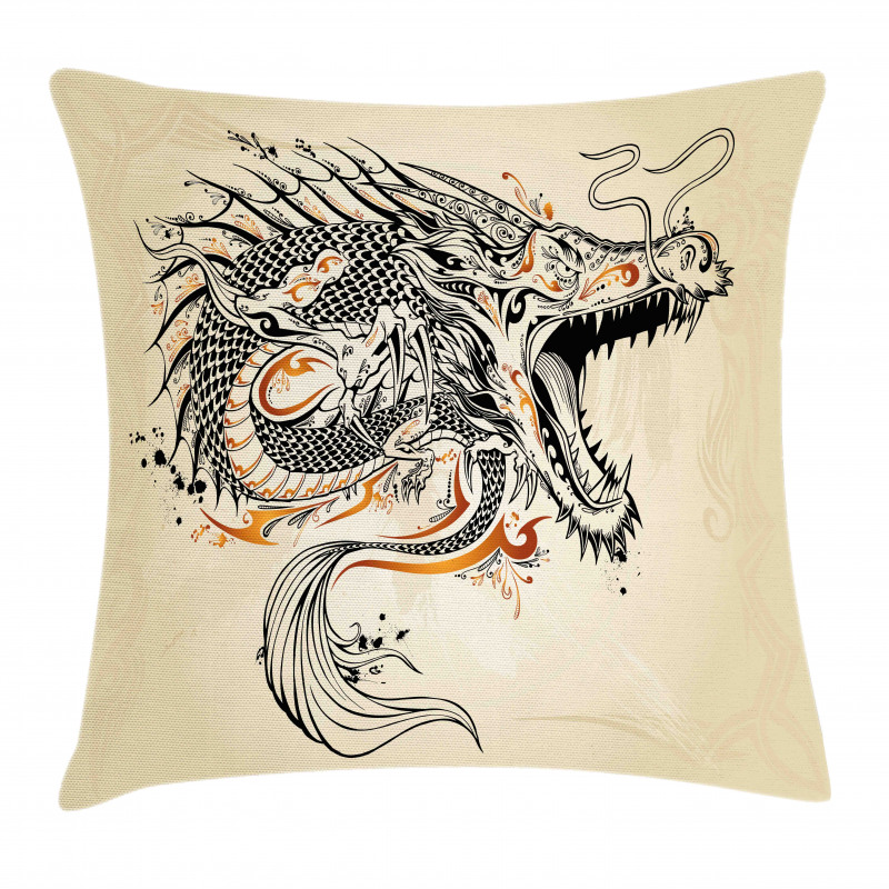 Doodle Creature Pillow Cover