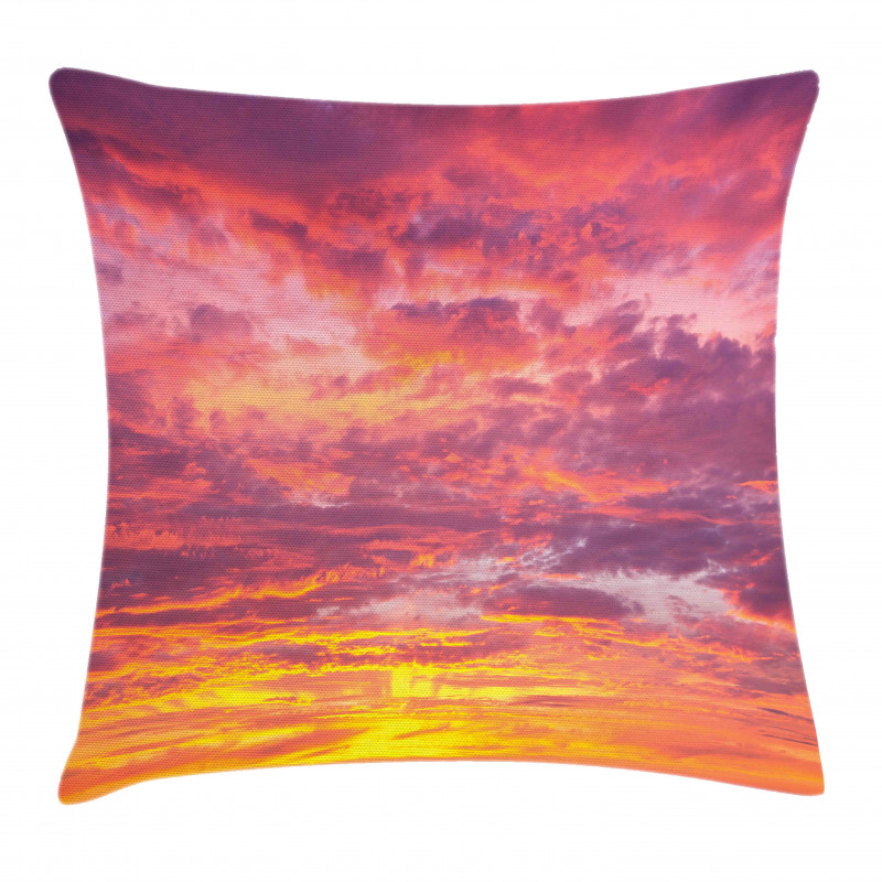 Sunset Clouded Weather Pillow Cover