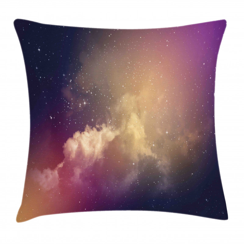 Night Clouds Stars Image Pillow Cover