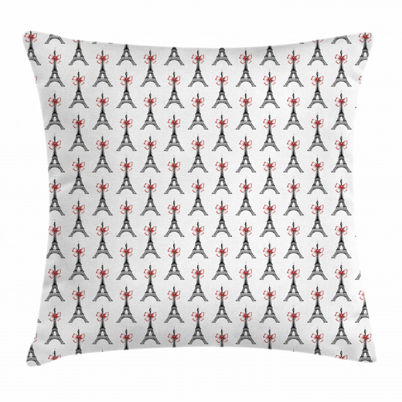 Towers Bowties Sketch Pillow Cover