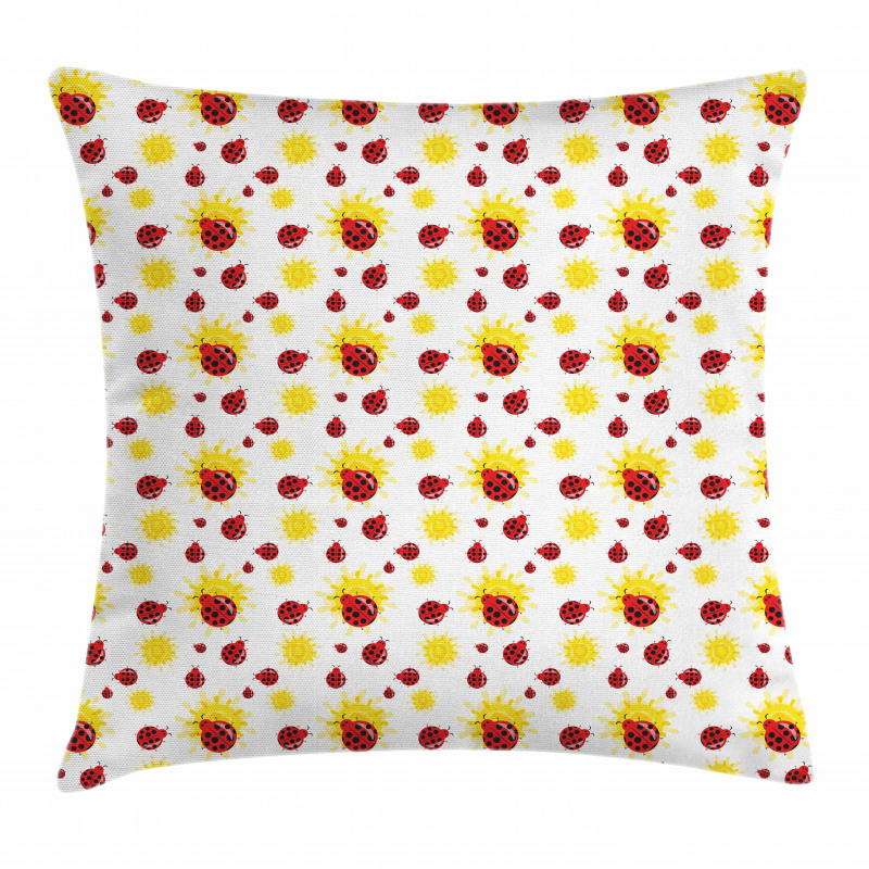 Summer Inspired Bugs Pillow Cover