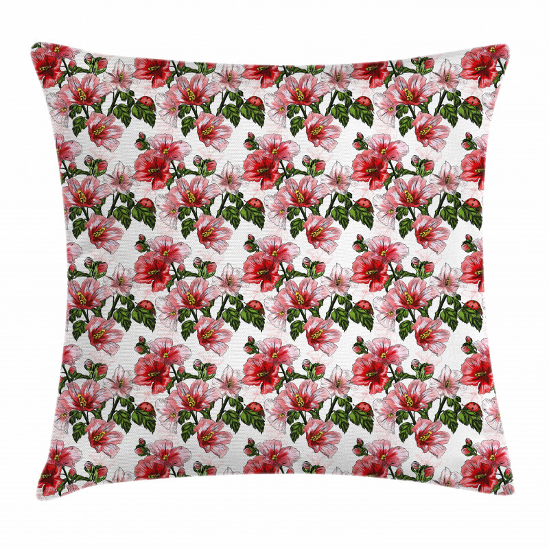 Hibiscus Exotic Flora Pillow Cover