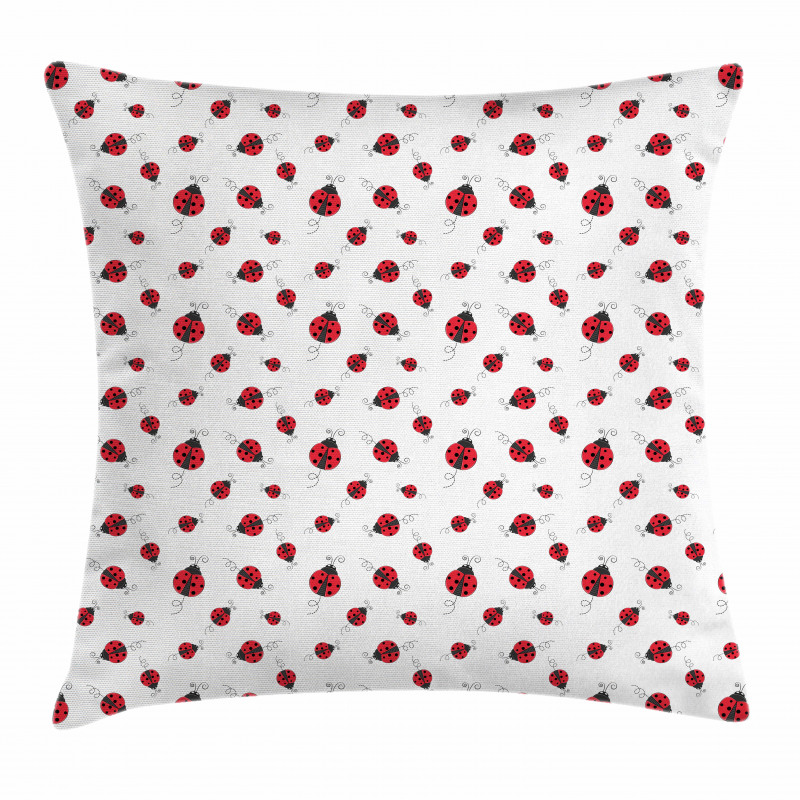 Dotted Winged Animals Pillow Cover