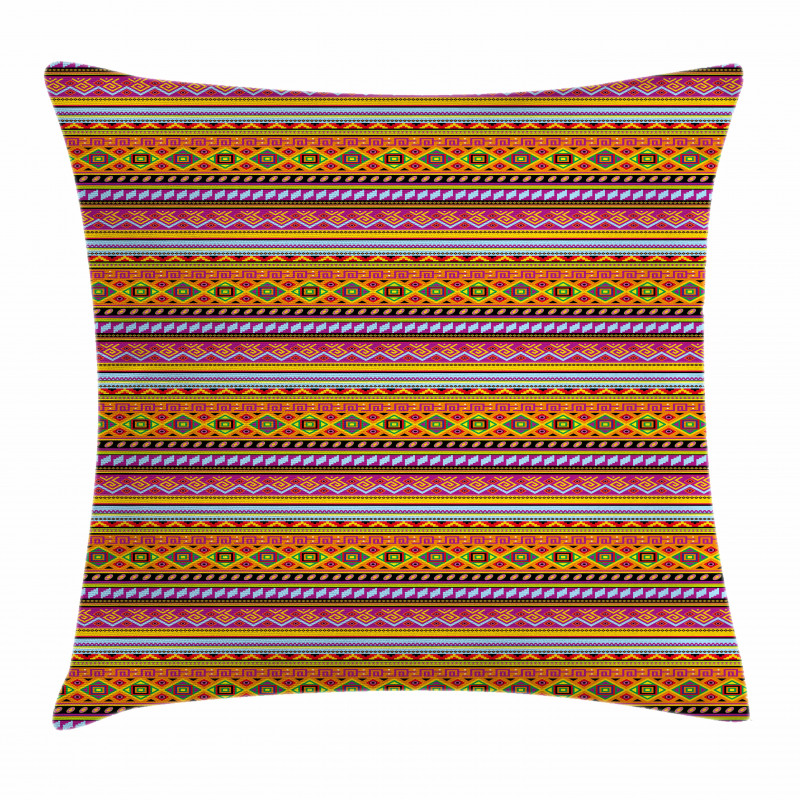 Folk Vintage Geometric Pillow Cover
