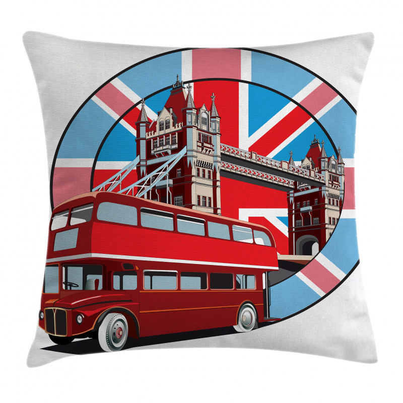 British Metropol City Pillow Cover