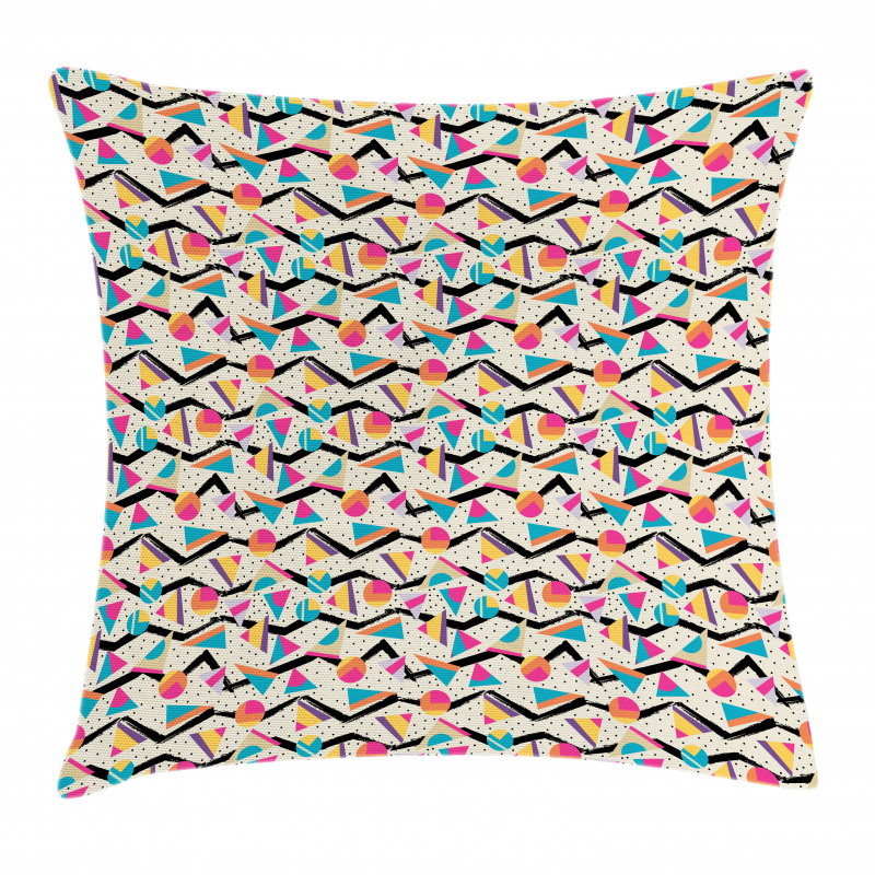 80s Memphis Geometrical Pillow Cover