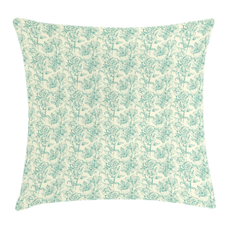 Botanical Floral Vintage Pillow Cover