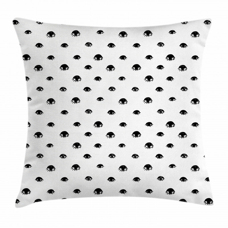 Sketchy Black Eyes Pillow Cover