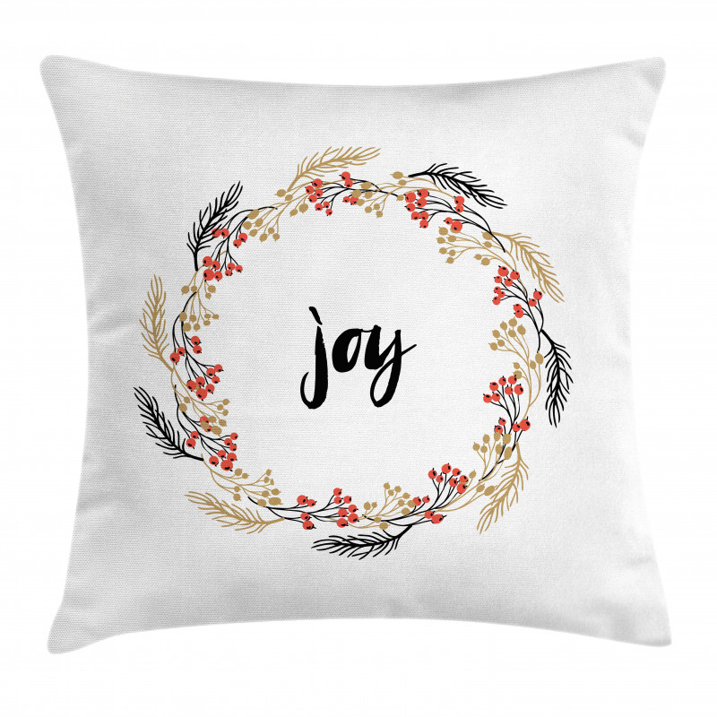 Wreaths Vintage Design Pillow Cover