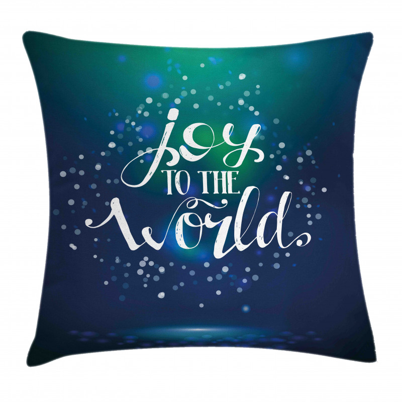 Calligraphy Joy to World Pillow Cover