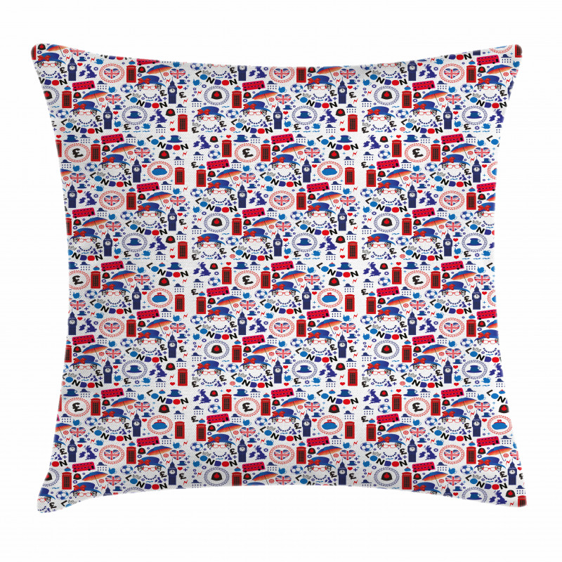 Travel Theme Pillow Cover