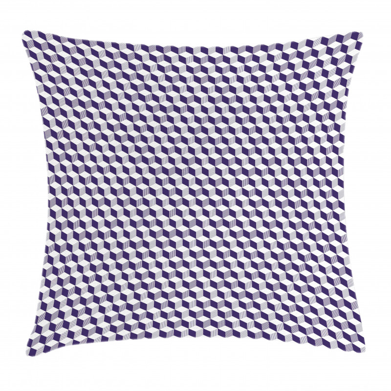 Abstract Cube Stripes Pillow Cover