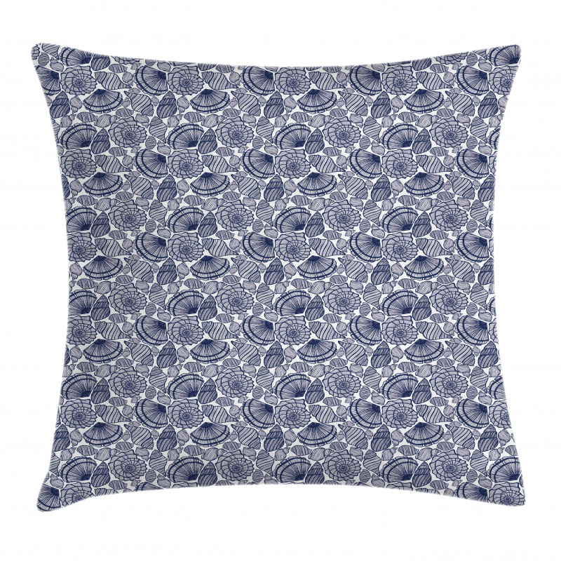 Aquatic Animals Lines Pillow Cover