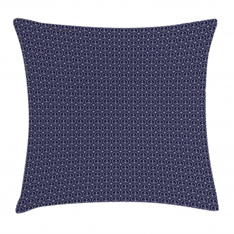 Windrose and Rope Pillow Cover