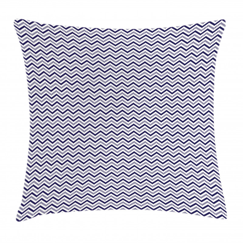 Chevron Dashed Lines Pillow Cover