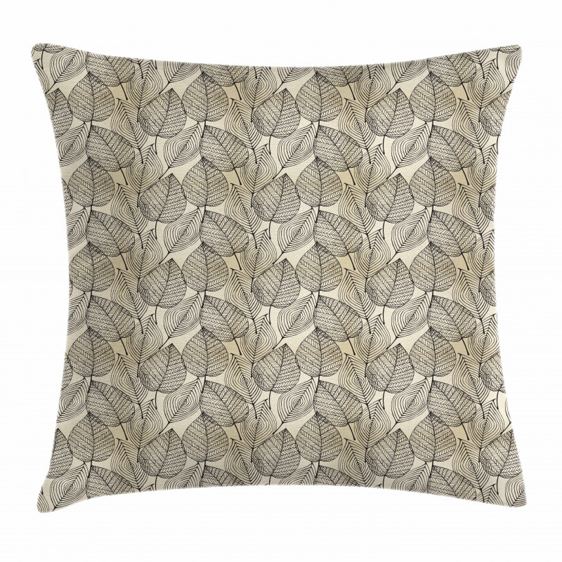 Autumn Leaves Pattern Pillow Cover