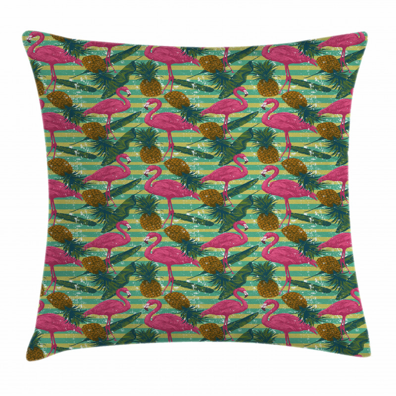 Pineapples Banana Leaf Pillow Cover