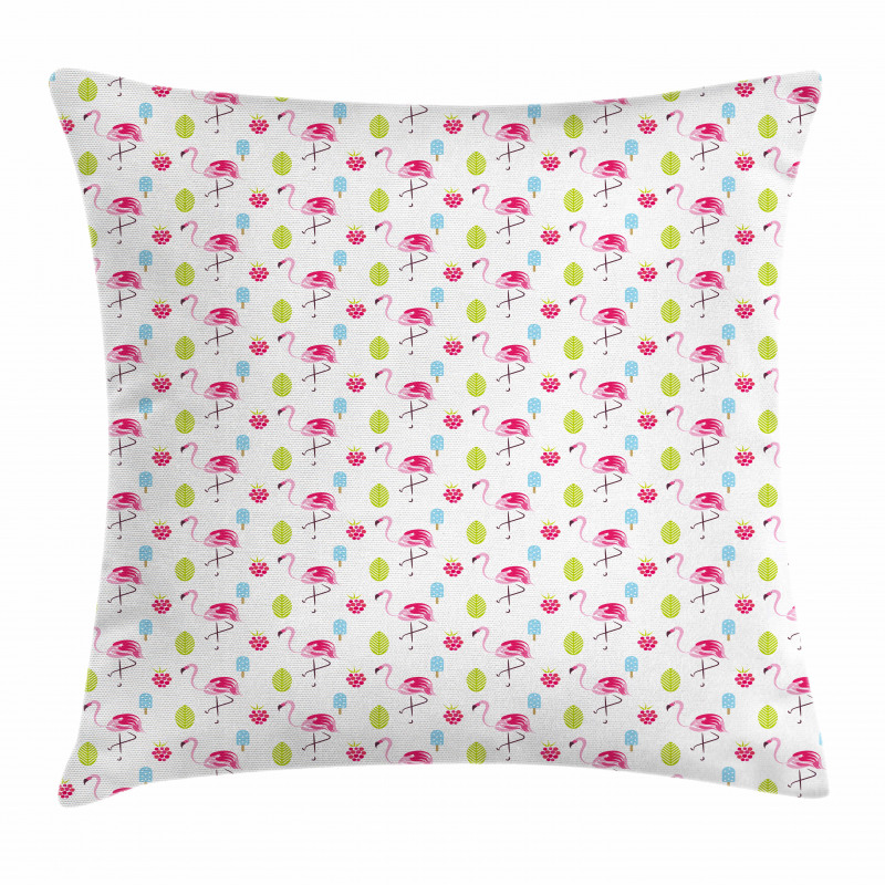 Summer Ice Cream Berry Pillow Cover