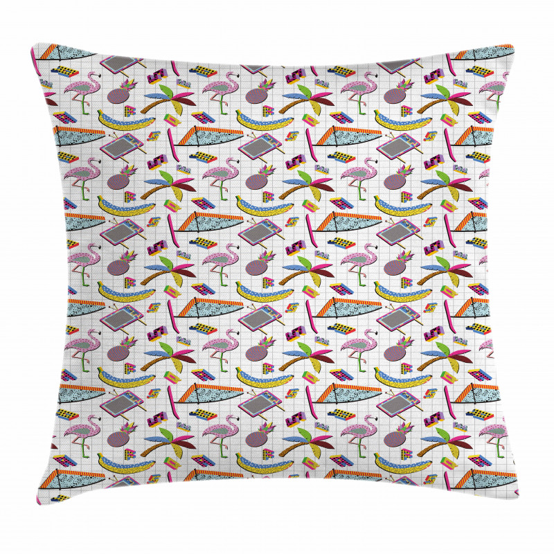 80s Memphis Colorful Pillow Cover