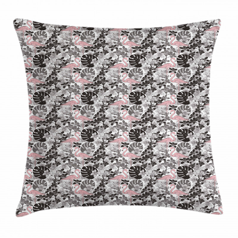 Orchid Palm Pillow Cover