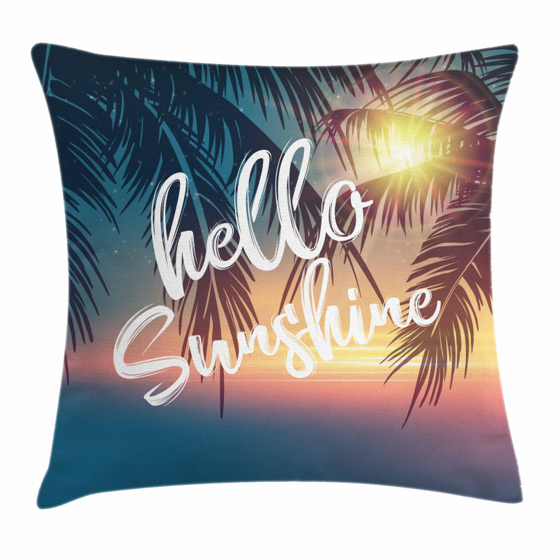 Tropical Palms Pillow Cover