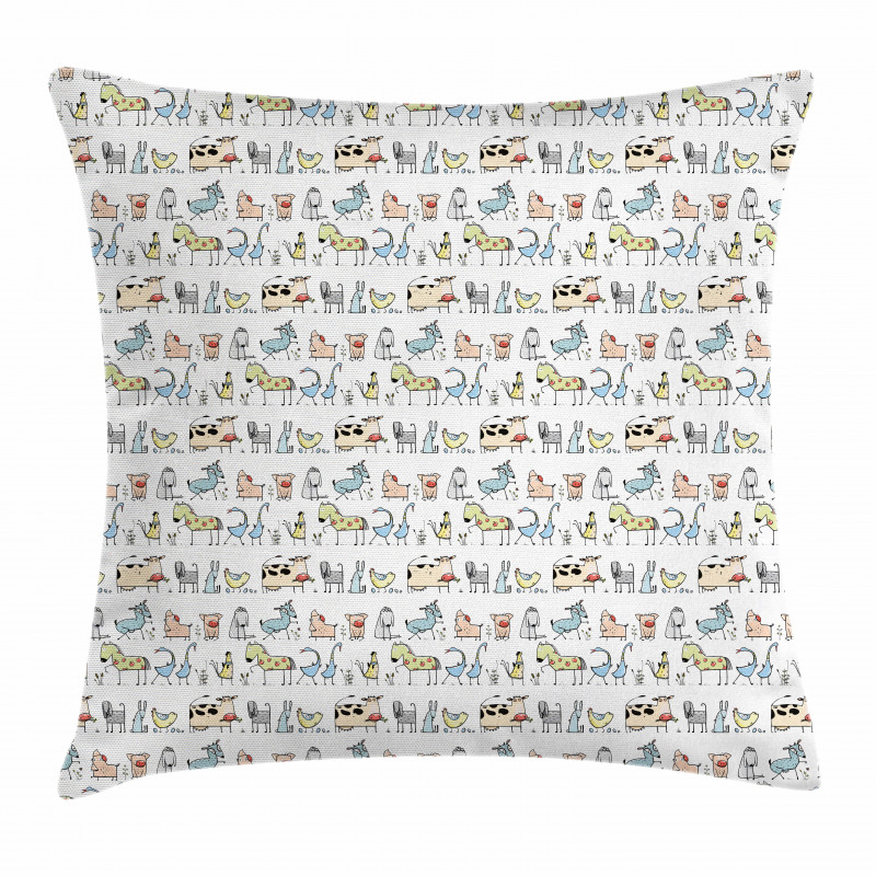 Countryside Farm Pillow Cover