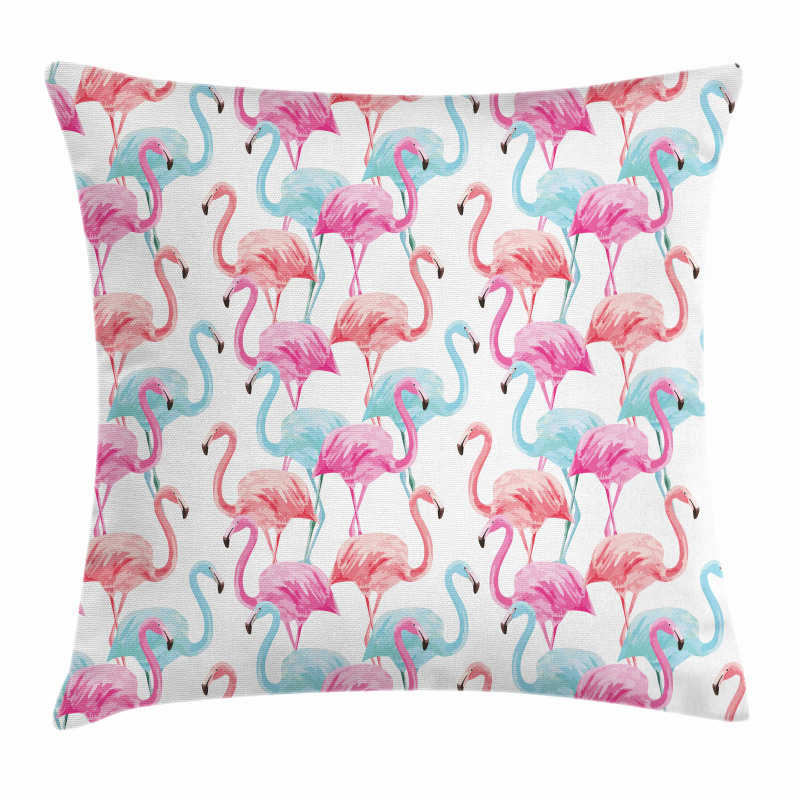 Hawaii Flamingos Pillow Cover