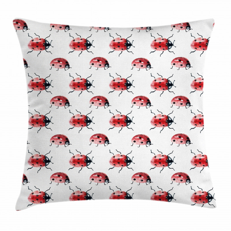 Lady Bug Insect Pillow Cover