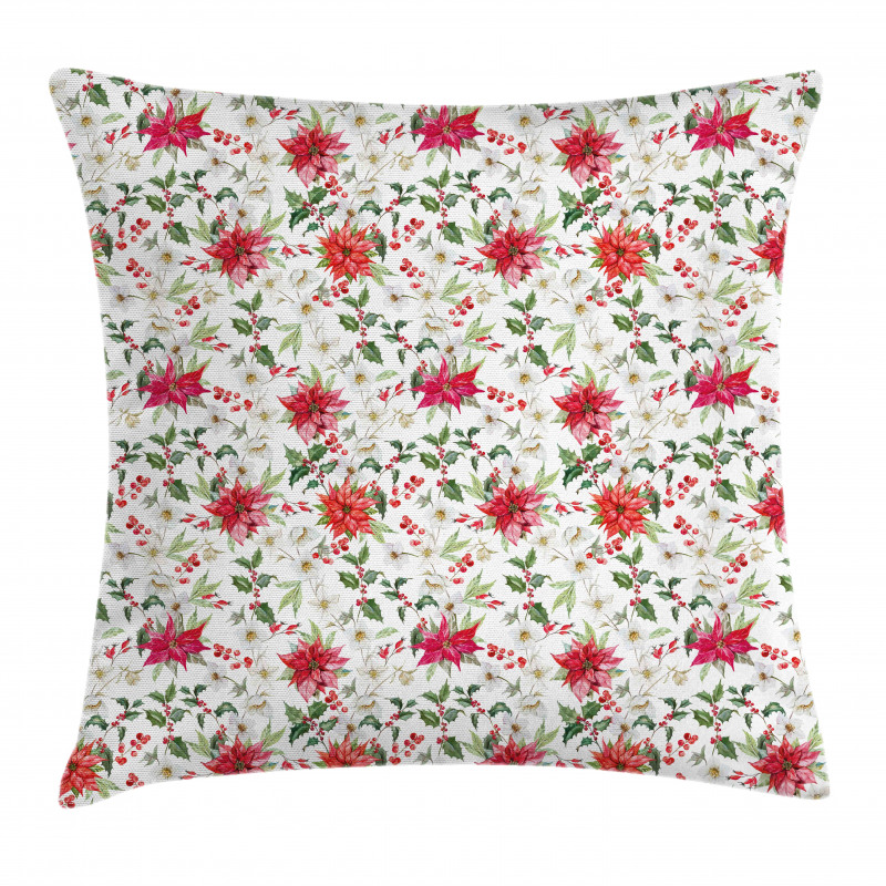 Poinsettia Rowan Pillow Cover