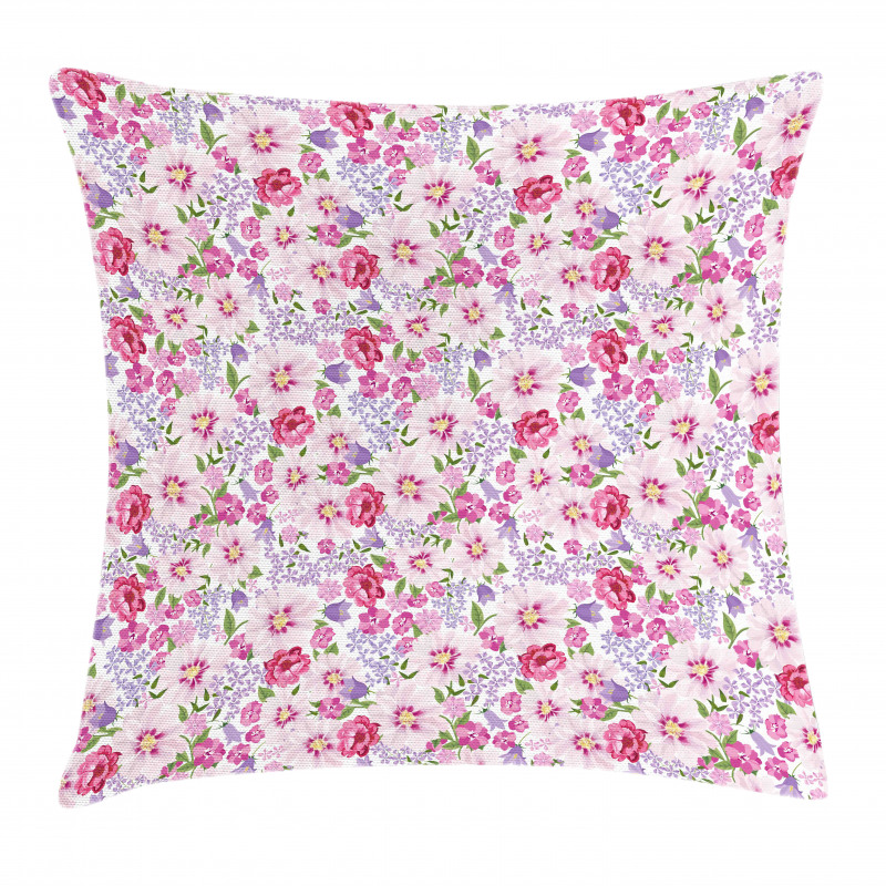 Fresh Spring Flora Pillow Cover