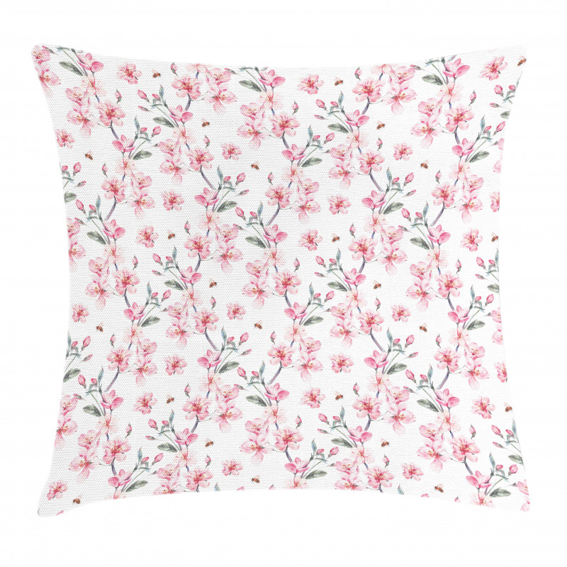 Sakura Cherry Garden Pillow Cover