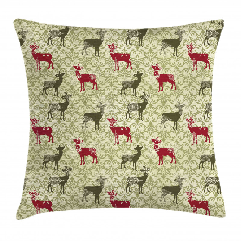 Damask Pattern Pillow Cover