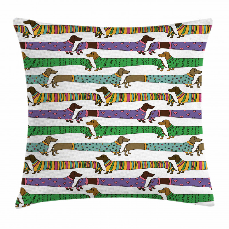 Dachshunds in Clothes Pillow Cover
