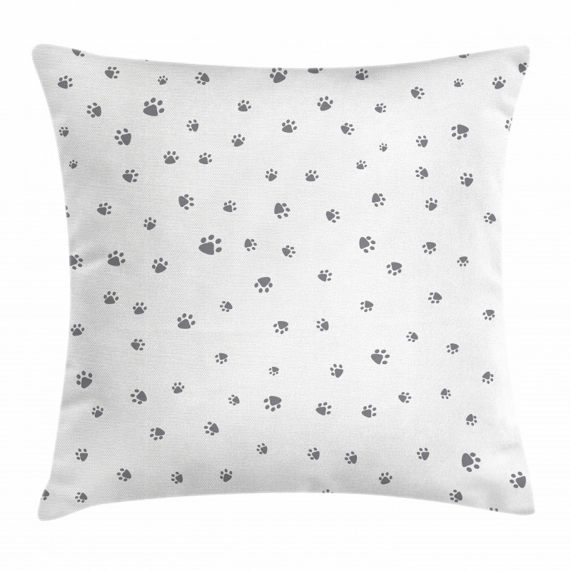 Animal Foot Prints Pillow Cover