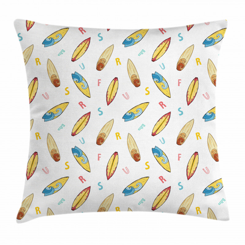 Colorful Letters Pillow Cover