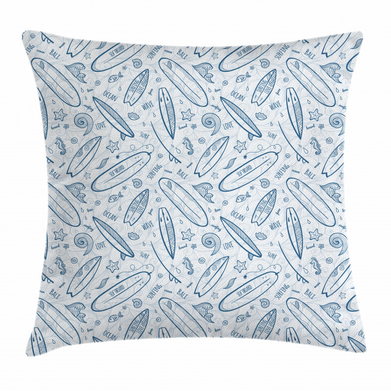 Doodle Summertime Pillow Cover