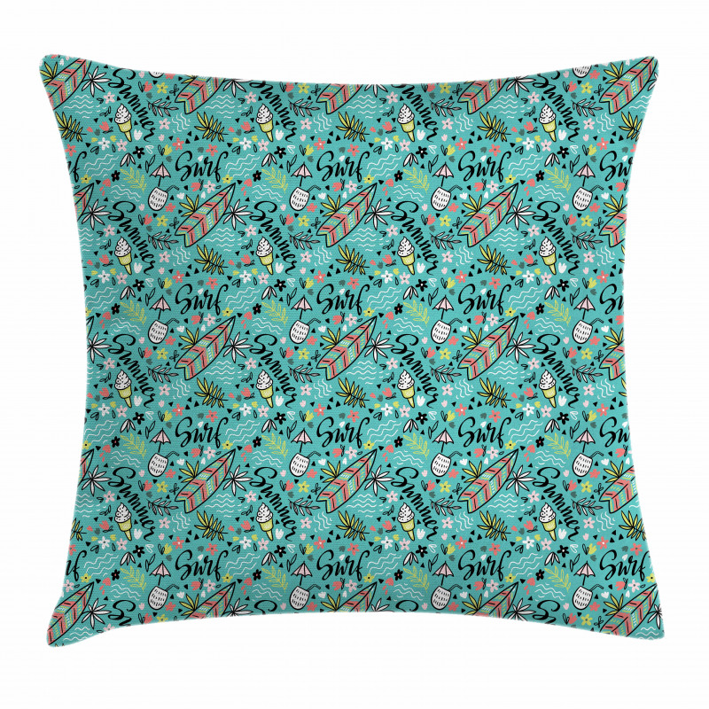 Tropic Floral Design Pillow Cover