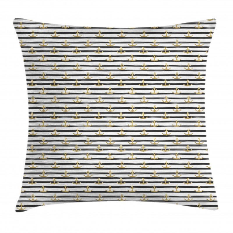 Black Stripes Cruise Pillow Cover