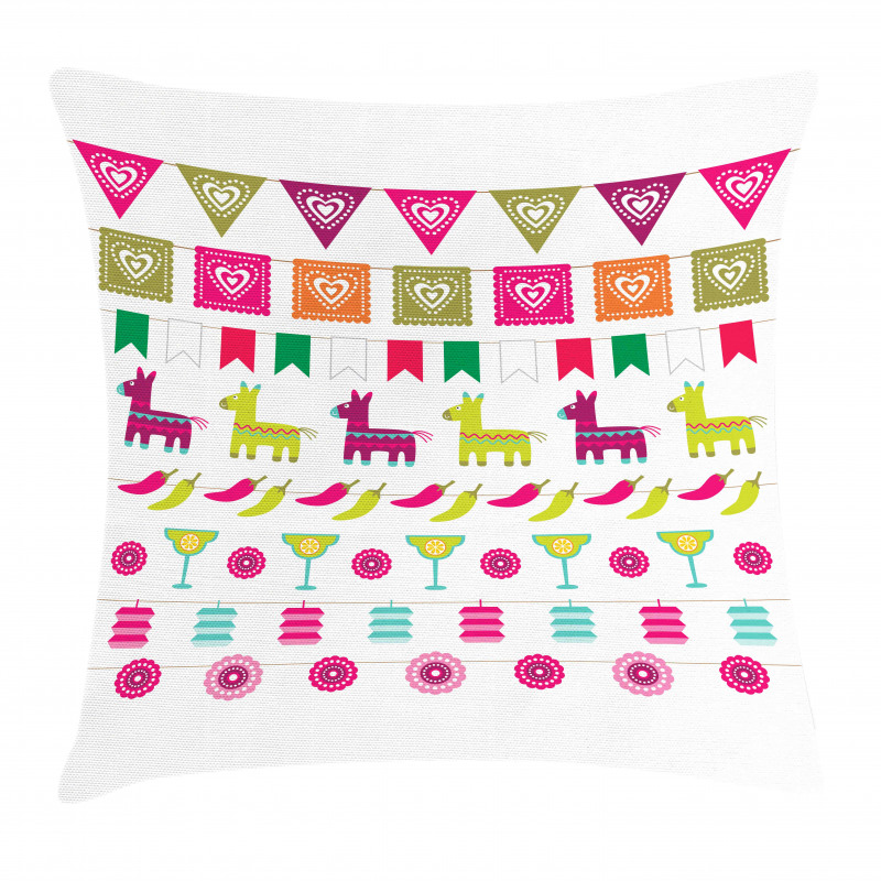 Latin Motifs Pepper Pillow Cover