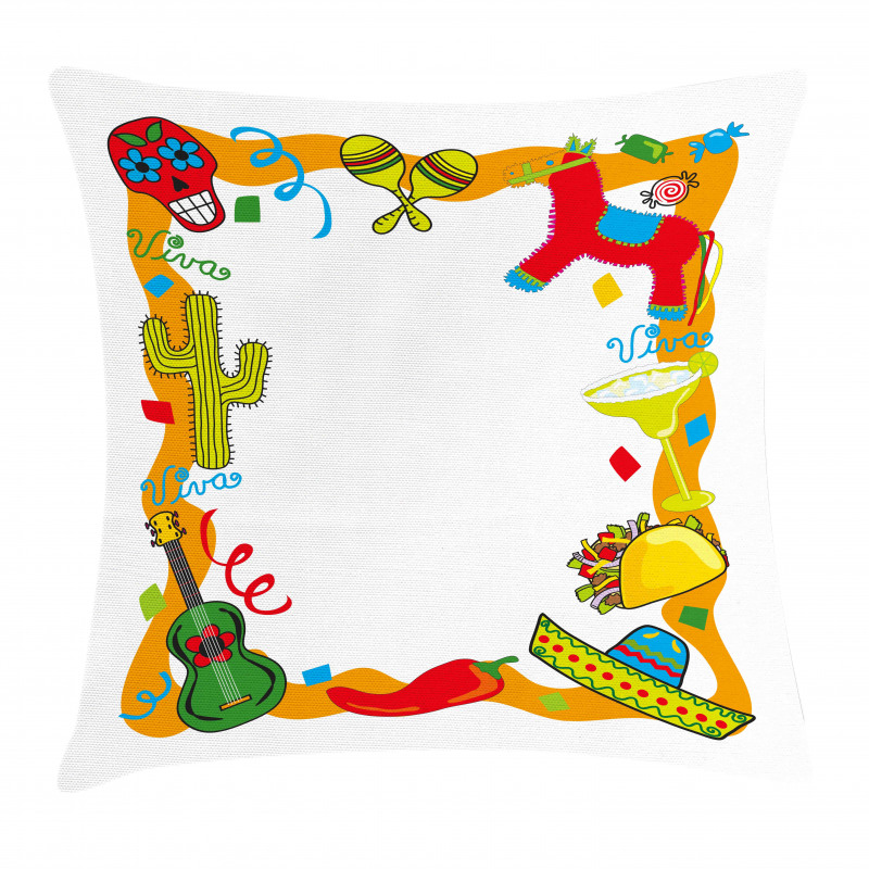 Cartoon Party Items Pillow Cover