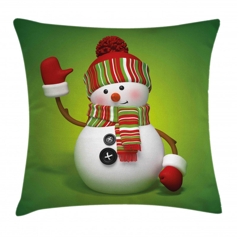 3D Traditional Mascot Pillow Cover