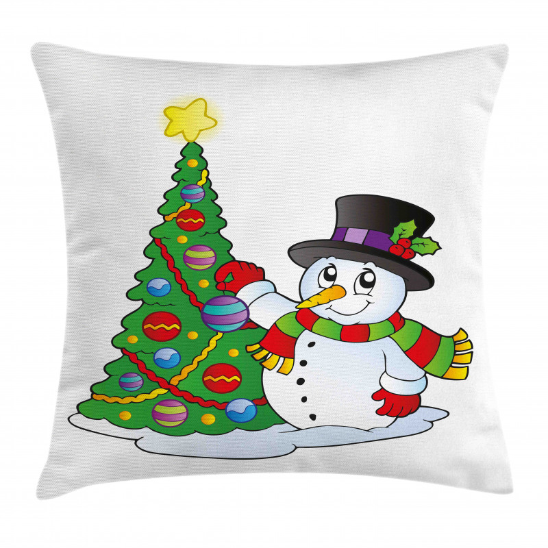 Xmas Tree Winter Pillow Cover