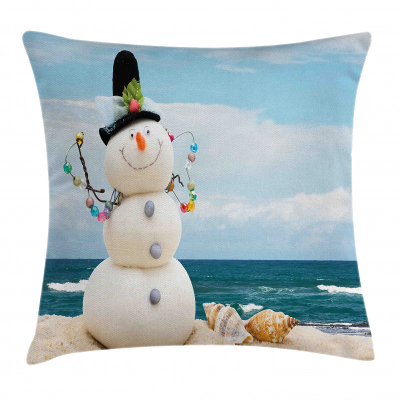 Winter Vacation Coastal Pillow Cover