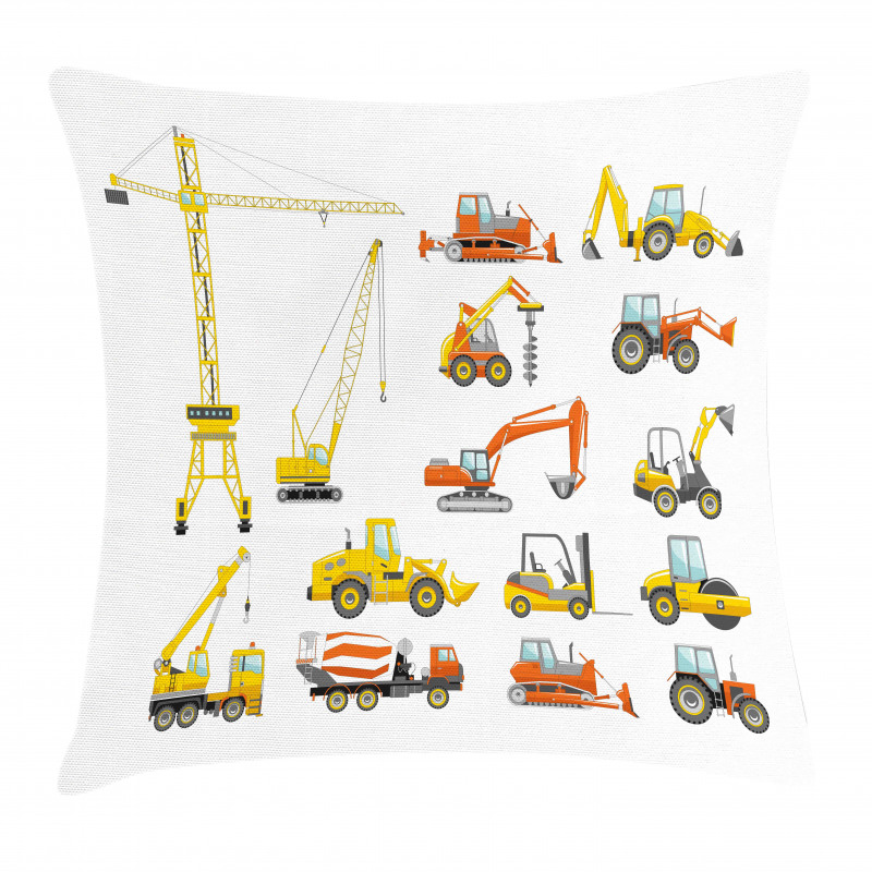 Cartoon Machinery Pillow Cover