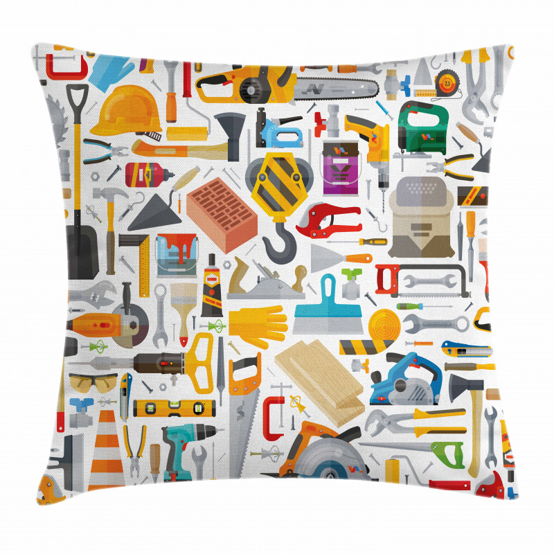 Repairing Tools Pillow Cover