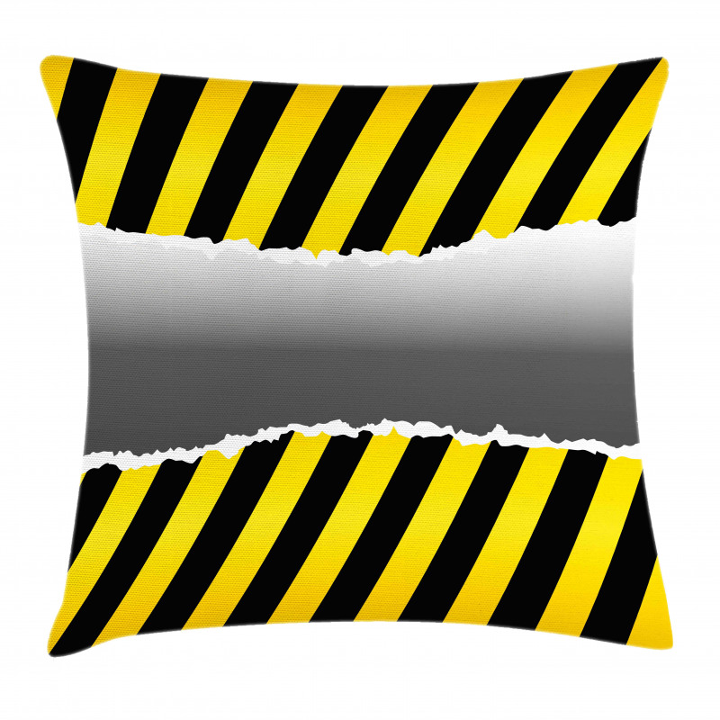 Work Site Caution Pillow Cover