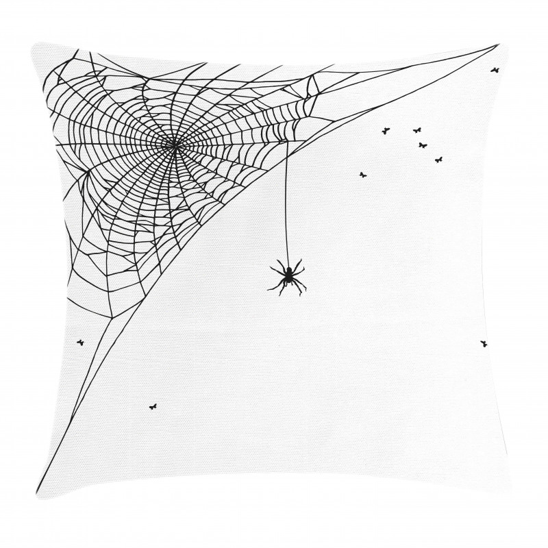 Corner Net Bug Flies Pillow Cover